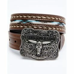 Promo 🛒 Cody James Boys' Lil Buckaroo Brown Ribbon Belt 🌟