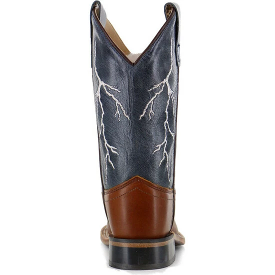 Flash Sale 🧨 Cody James Boys' Brown Lightening Embroidered Western 🥾 Boots - Square Toe 🧨 - Image 7