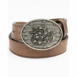 Cheap ⭐ Cody James Boys' Don't Tread On Me Belt Brown 🥰