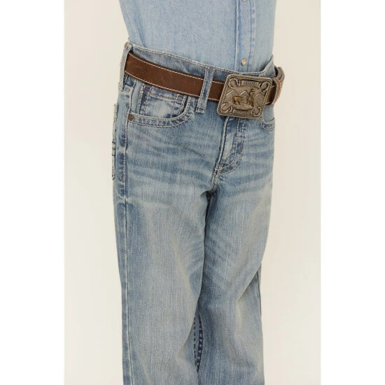 Top 10 ๐ Cody James Boys' Hamshackle Wash Relaxed Boot Denim ๐ Jeans - Sizes 8-20 Light Wash ๐ - Image 2