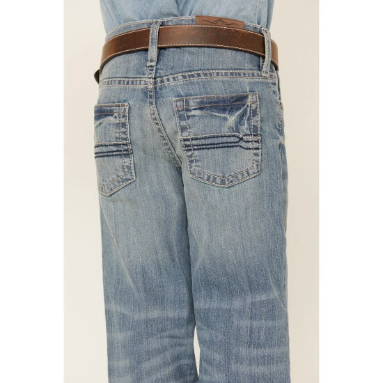 Top 10 ๐ Cody James Boys' Hamshackle Wash Relaxed Boot Denim ๐ Jeans - Sizes 8-20 Light Wash ๐ - Image 4