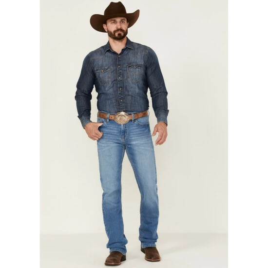 New ๐ Cody James Men's Rambler Medium Wash Stretch Slim Straight ๐ Jeans ๐