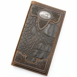 Top 10 ⌛ Cody James Men's Croc Embossed Rodeo Wallet Chocolate 😉