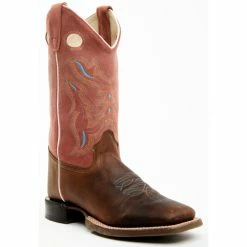 Hot Sale ๐ฏ Cody James Boys' Inlay Cowboy Western ๐ฅพ Boots - Broad Square Toe Brown ๐