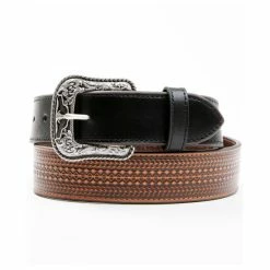 Best reviews of 🎉 Cody James Men's Embossed Geo Belt Brown 🧨