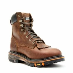 Budget ✔️ Cody James Men's 8" Decimator Work 🥾 Boots - Soft Toe Brown 😀