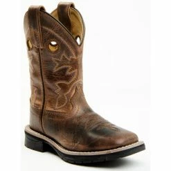 Flash Sale ๐ Cody James Boys' Dark Brown Western Work Boot - Broad Square Toe โญ