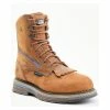 Hot Sale ⭐ Cody James Men's Disrupter Lacer Comp Toe Waterproof Work 🥾 Boots - Round Toe Brown 🧨