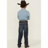 Wholesale 💯 Cody James Little Boys' Clive Dark Wash Stretch Slim Bootcut 👖 Jeans - Sizes 4-8 Blue 😉