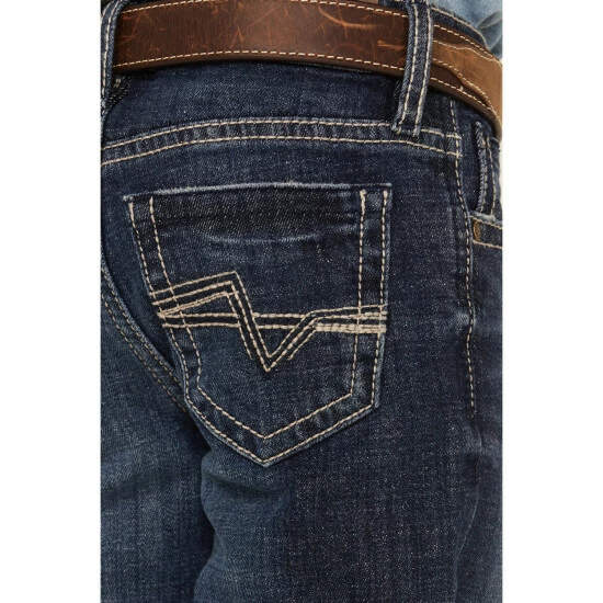 Wholesale 💯 Cody James Little Boys' Clive Dark Wash Stretch Slim Bootcut 👖 Jeans - Sizes 4-8 Blue 😉 - Image 2