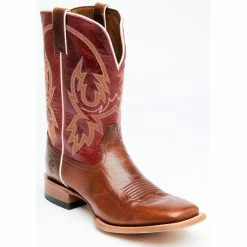 Discount 👍 Cody James Men's Camden Western 🥾 Boots - Broad Square Toe Red ⭐