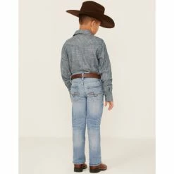 New ✔️ Cody James Little Boys' Flint Light Wash Stretch Slim Straight 👖 Jeans - Sizes 4-8 Blue ⌛