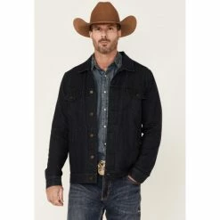 Best Pirce ✨ Cody James Men's Indigo Washed Button-Down Unlined Denim Jacket ⭐