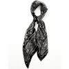 Flash Sale 👏 Cody James Men's Black Printed Wild Rag Silk Scarf 🔔