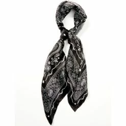 Flash Sale ๐ Cody James Men's Black Printed Wild Rag Silk Scarf ๐