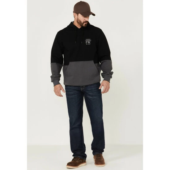 Best deal ๐ Cody James Men's FR Fleece Solid Black Hooded Work Sweatshirt โ - Image 2