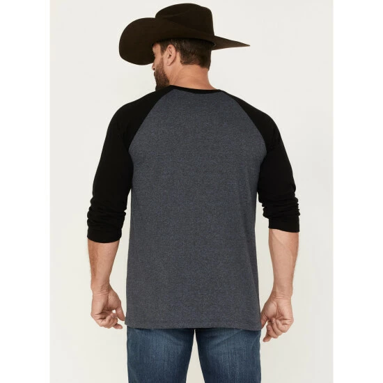 Buy ๐ Cody James Men's Canyon Bronc Graphic Raglan T-Shirt Navy โค๏ธ - Image 4