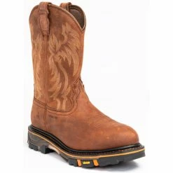 Coupon 🛒 Cody James Men's Waterproof Decimator Western Work 🥾 Boots - Steel Toe Brown 😉