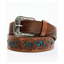 Wholesale 👍 Cody James Men's Basketweave Turquoise Belt Brown 🤩