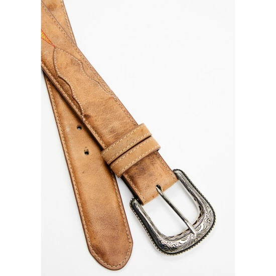 Deals ๐งจ Cody James Men's Embroidered Leather Western Belt Lt Brown ๐ฅฐ - Image 2