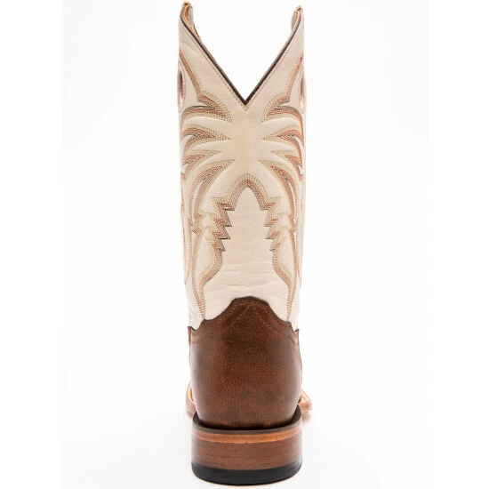 Flash Sale 🎁 Cody James Men's Full-Grain Leather Western 🥾 Boots - Broad Square Toe Brown 😉 - Image 5