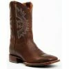 Budget ⭐ Cody James Men's Walnut Western 🥾 Boots - Broad Square Toe Brown 💯