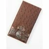 Hot Sale 🌟 Cody James Men's Bifold Ostrich Wallet Brown 😉
