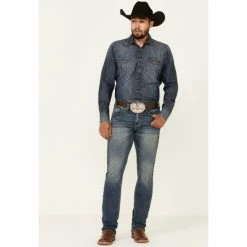 Coupon ✨ Cody James Men's Roan Medium Wash Stretch Slim Straight 👖 Jeans Blue 🎁