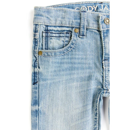 Buy โจ Cody James Toddler-Boys' Crupper Light Wash Mid-Rise Stretch Slim Straight ๐ Jeans Blue ๐ - Image 2