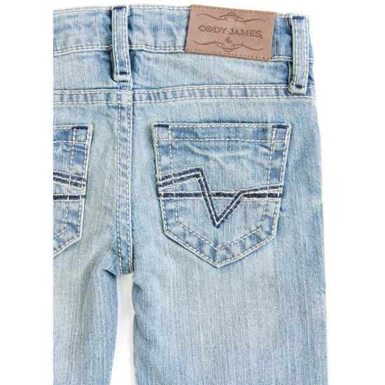 Buy โจ Cody James Toddler-Boys' Crupper Light Wash Mid-Rise Stretch Slim Straight ๐ Jeans Blue ๐ - Image 4