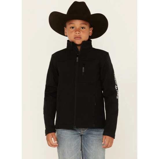 Brand new ๐ฏ Cody James Boys' Embroidered Softshell Jacket Black ๐