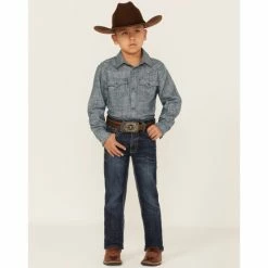 Best Sale โ Cody James Youth Boys' Maverick Dark Wash Stretch Straight ๐ Jeans Blue โจ