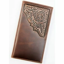 Brand new 😉 Cody James Men's Brown Rodeo Tooled Leather Wallet 🔔