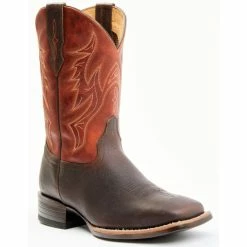 Flash Sale ๐ Cody James Men's Orange Hoverfly Performance Western ๐ฅพ Boots - Broad Square Toe โค๏ธ