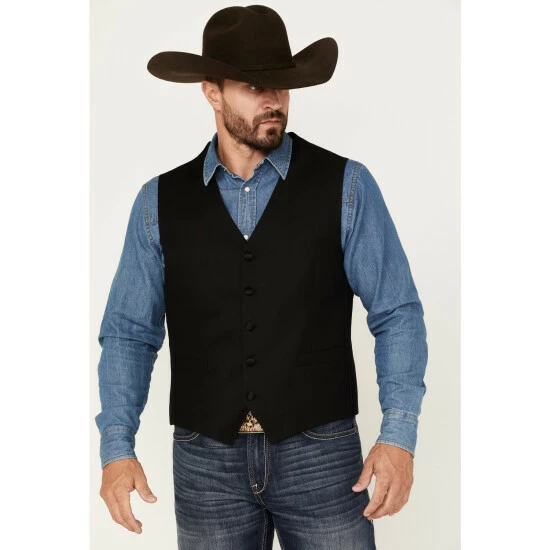 Best Pirce 🛒 Cody James Men's Jackson Western Tux Vest Black 🌟