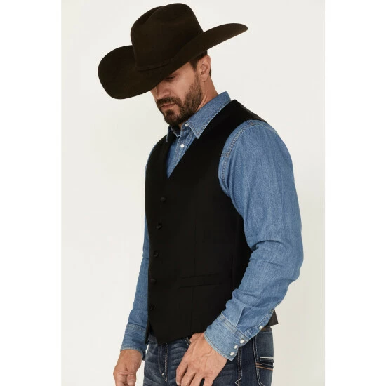 Best Pirce 🛒 Cody James Men's Jackson Western Tux Vest Black 🌟 - Image 2