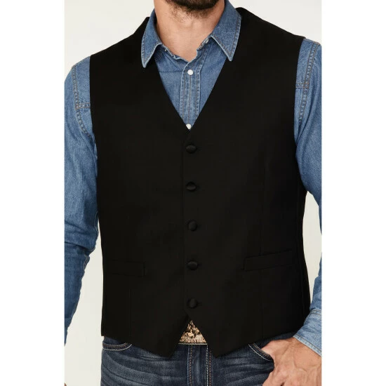 Best Pirce 🛒 Cody James Men's Jackson Western Tux Vest Black 🌟 - Image 3