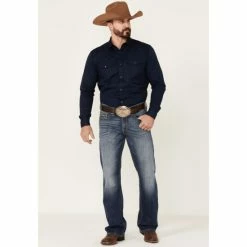 Best Pirce 😍 Cody James Men's Chute Fighter Medium Wash Stretch Slim Bootcut 👖 Jeans Blue ❤️