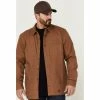 Best Sale 🧨 Cody James Men's FR Duck Line Work Snap 👚 Shirt Jacket Camel ✨