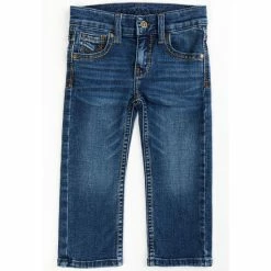 Brand new โญ Cody James Toddler-Boys' Hazer Dark Wash Mid-Rise Stretch Slim Straight ๐ Jeans Blue โค๏ธ