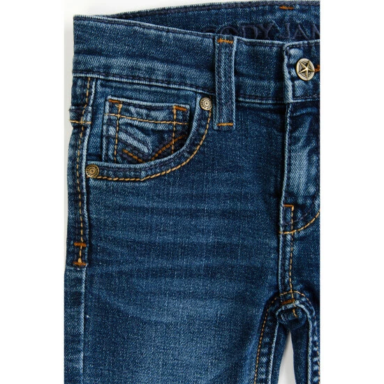 Brand new ⭐ Cody James Toddler-Boys' Hazer Dark Wash Mid-Rise Stretch Slim Straight 👖 Jeans Blue ❤️ - Image 2