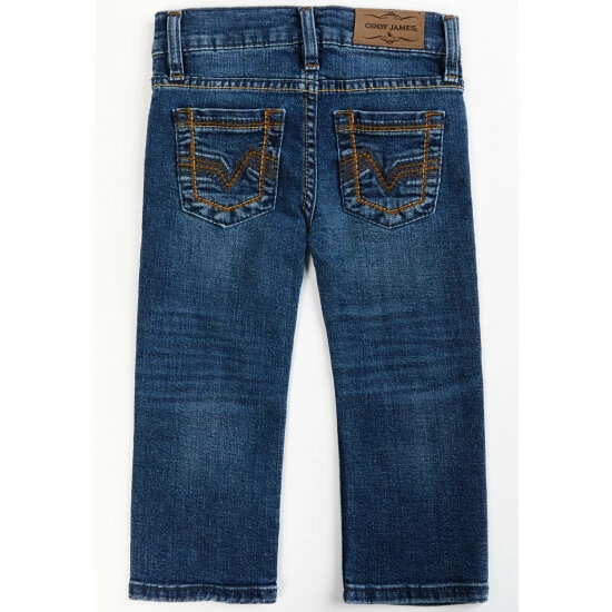 Brand new ⭐ Cody James Toddler-Boys' Hazer Dark Wash Mid-Rise Stretch Slim Straight 👖 Jeans Blue ❤️ - Image 3
