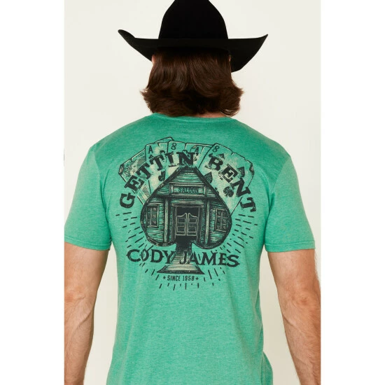 Discount ๐ Cody James Men's Gettin' Bent Graphic Short Sleeve T-Shirt Green ๐ - Image 3