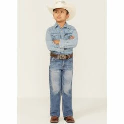 Best deal 😍 Cody James Youth Boys' Buck Medium Wash Slim Bootcut Stretch 👖 Jeans Blue 🥰