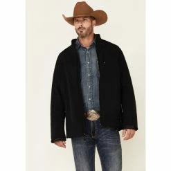 Buy โ๏ธ Cody James Core Men's Jet Black Steamboat Zip-Front Softshell Jacket โค๏ธ