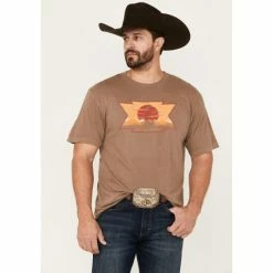 Best Sale ๐ Cody James Men's Sunset Logo Graphic T-Shirt Tan โญ
