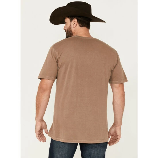 Best Sale ๐ Cody James Men's Sunset Logo Graphic T-Shirt Tan โญ - Image 4