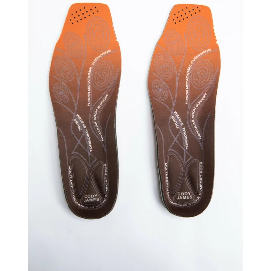 Deals ❤️ Cody James Men's Xero Gravity Xyclone Insole Orange 🎉