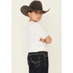 Wholesale 🌟 Cody James Youth Boys' Night Hawk Medium Wash Mid-Rise Stretch Relaxed Bootcut 👖 Jeans Blue 🧨