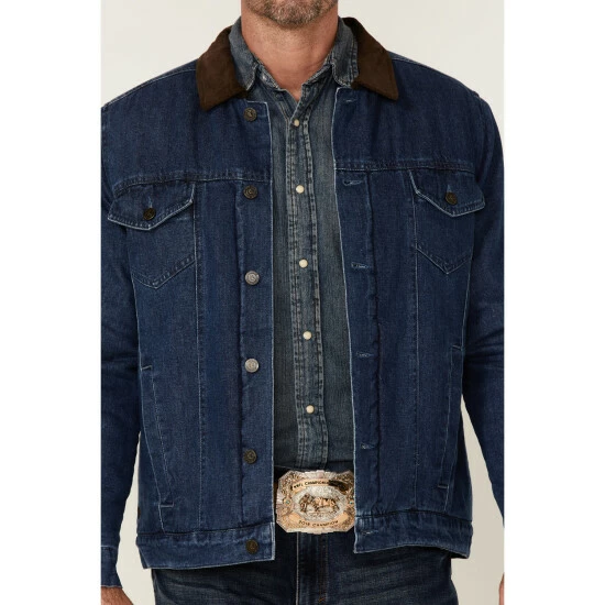 Coupon ✔️ Cody James Men's Grand Teton 3.0 Sherpa-Lined Button-Front Denim Jacket Indigo 🥰 - Image 4